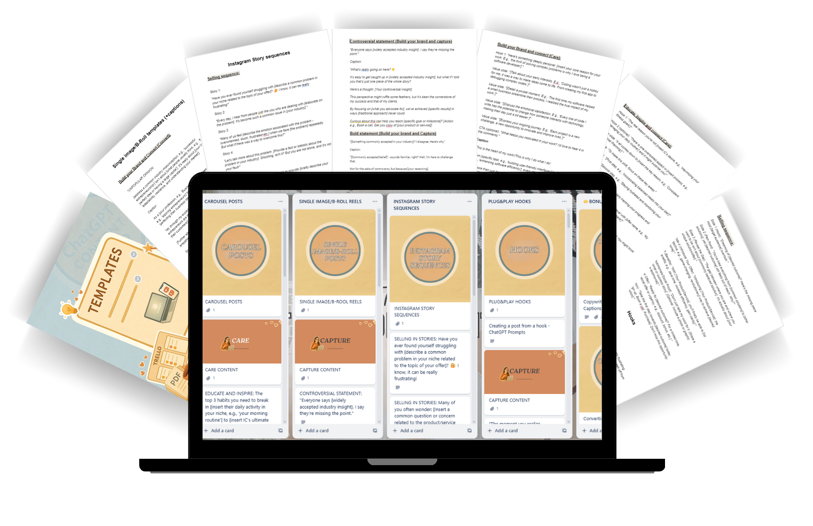 Plug-and-play templates mockup